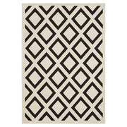 Lavin Rugs T9036 Optika 9'10" x 13'2" Geo Rug, Cream Black/White - T9036-1013