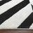 Lavin Rugs T9037 Optika 5'3" x 7'6" Geo Rug, Cream Black/White