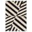Lavin Rugs T9037 Optika 6'7" x 9'6" Geo Rug, Cream Black/White - T9037-0609