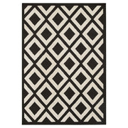 Lavin Rugs T9038 Optika 6'7" x 9'6" Geo Rug, Cream Black/White - T9038-0609