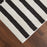 Lavin Rugs T9039 Optika 5'3" x 7'6" Geo Rug, Cream Black/White
