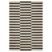 Lavin Rugs T9039 Optika 7'10" x 10'10" Geo Rug, Cream Black/White - T9039-0811