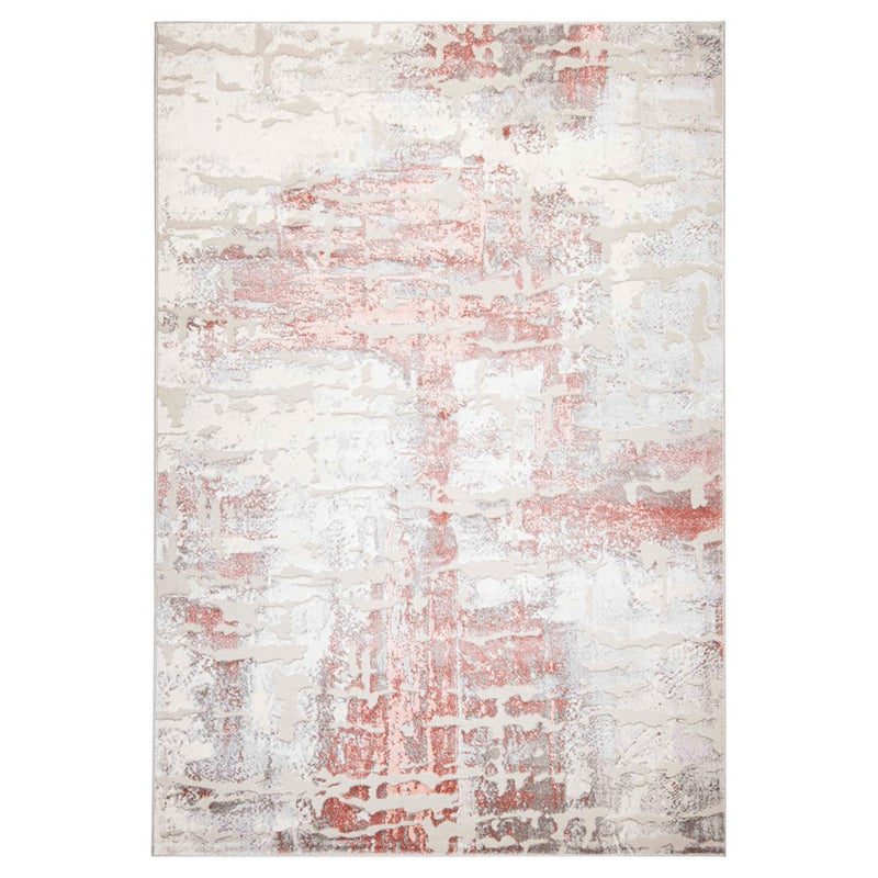 Lavin Rugs U5001 Betsi 2' x 3' Painterly Rug, Cream Grey Pink/Pink - U5001-0203