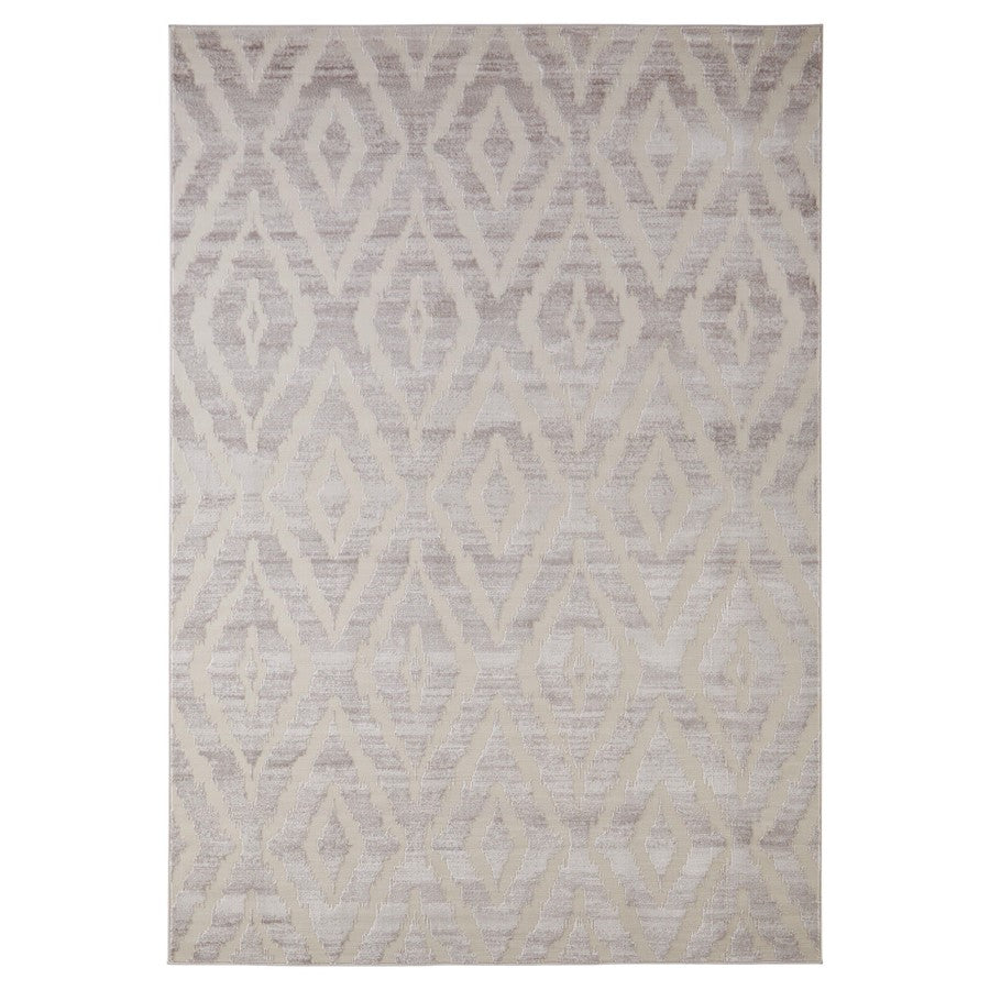 Lavin Rugs U5004 Betsi 5'3" x 7'6" Geo Rug, Cream Grey/Neutral - U5004-0507