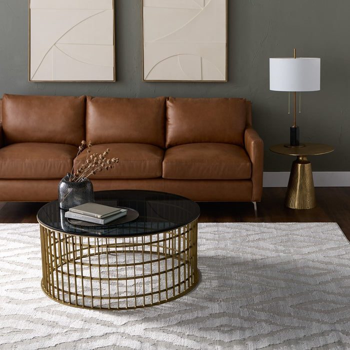 Lavin Rugs U5004 Betsi 5'3" x 7'6" Geo Rug, Cream Grey/Neutral