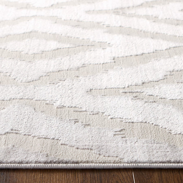 Lavin Rugs U5004 Betsi 5'3" x 7'6" Geo Rug, Cream Grey/Neutral