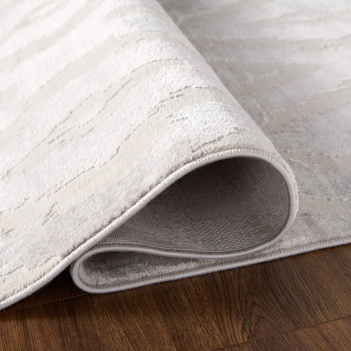 Lavin Rugs U5004 Betsi 5'3" x 7'6" Geo Rug, Cream Grey/Neutral