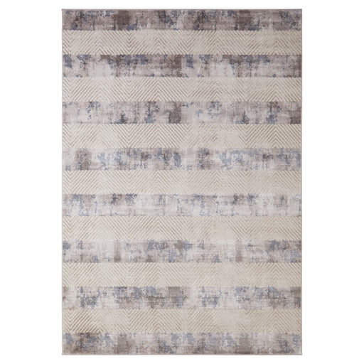 Lavin Rugs U5006 Betsi 5'3" x 7'6" Stripe Rug, Cream Grey/Mineral - U5006-0507