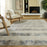Lavin Rugs U5006 Betsi 6'7" x 9'6" Stripe Rug, Cream Grey/Mineral