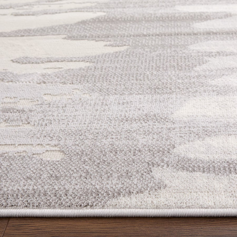 Lavin Rugs U5007 Betsi 2' x 3' Painterly Rug, Cream Grey Pink/Pink
