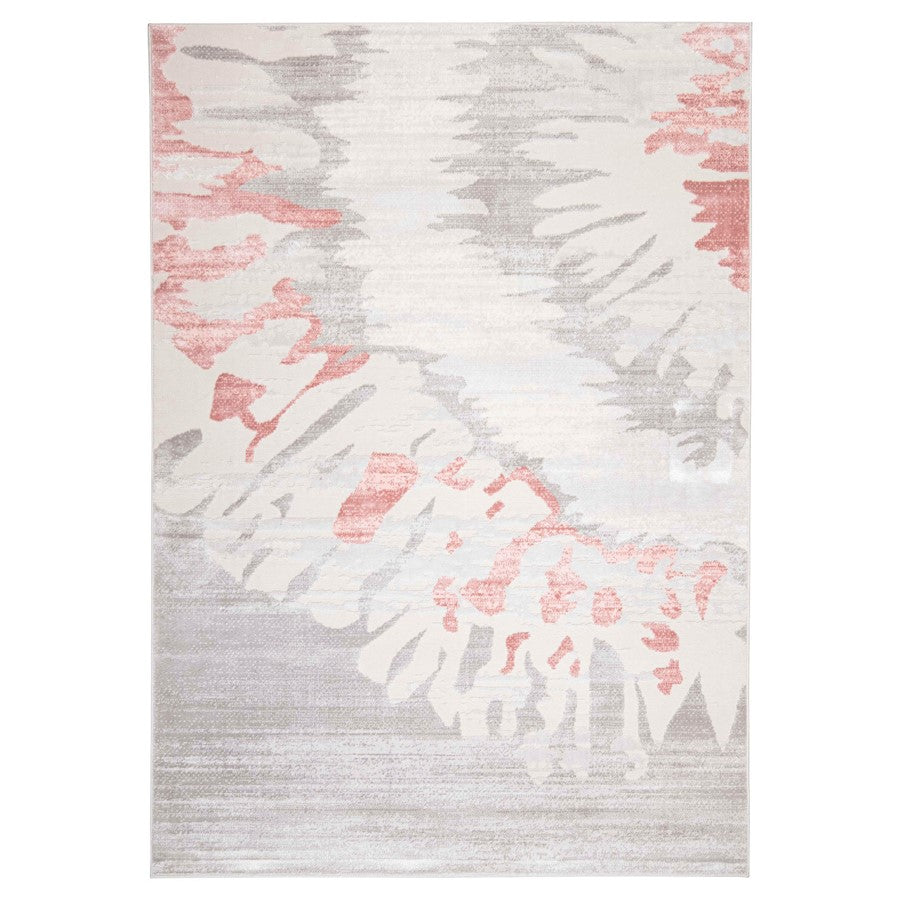 Lavin Rugs U5007 Betsi 7'10" x 10'10" Painterly Rug, Grey Pink/Pink - U5007-0811