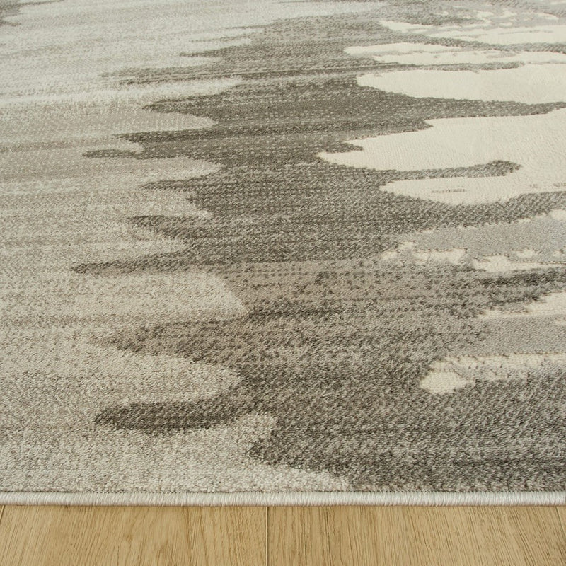 Lavin Rugs U5008 Betsi 2' x 3' Painterly Rug, Grey L.Blue/Blue
