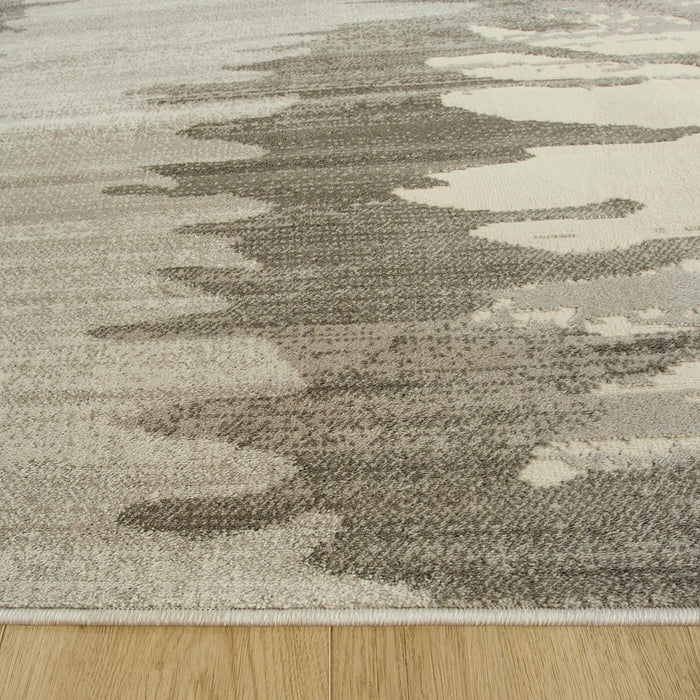 Lavin Rugs U5008 Betsi 6'7" x 9'6" Painterly Rug, Grey L.Blue/Blue