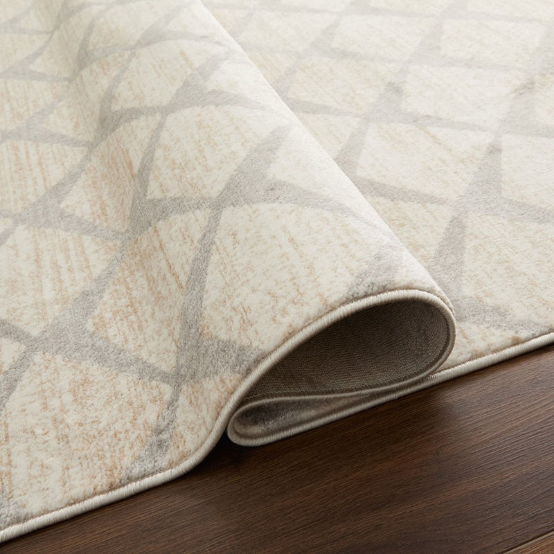 Lavin Rugs U5009 Betsi 2' x 3' Geometric Rug, Cream Grey/Neutral