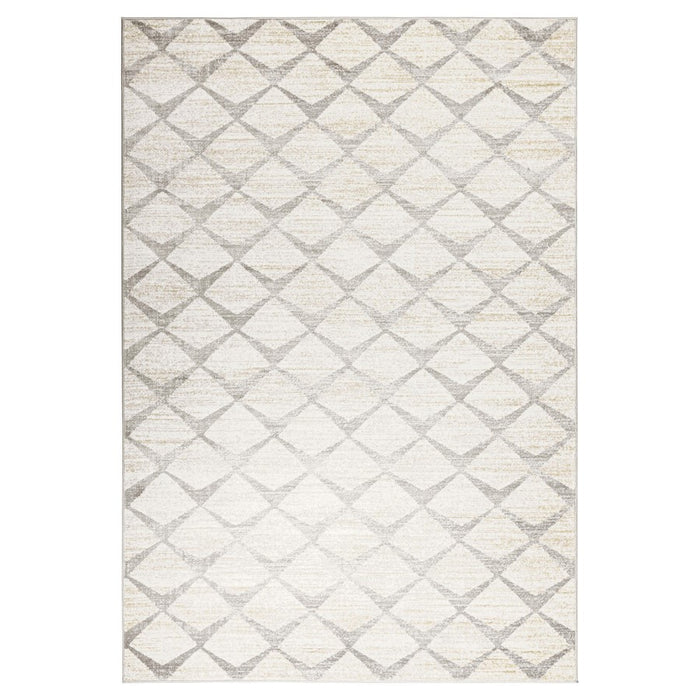 Lavin Rugs U5009 Betsi 5'3" x 7'6" Geo Rug, Cream Grey/Neutral - U5009-0507