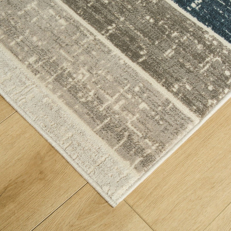 Lavin Rugs U5010 Betsi 2' x 3' Geometric Rug, Cream Light Blue/Blue