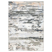 Lavin Rugs U5012 Jasmine 5'3" x 7'6" Painterly Rug, Grey Black/Min - U5012-0507