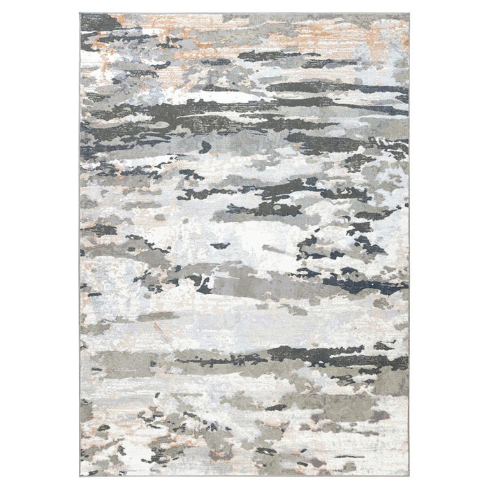 Lavin Rugs U5012 Jasmine 6'7" x 9'6" Painterly Rug, Grey Black/Min - U5012-0609
