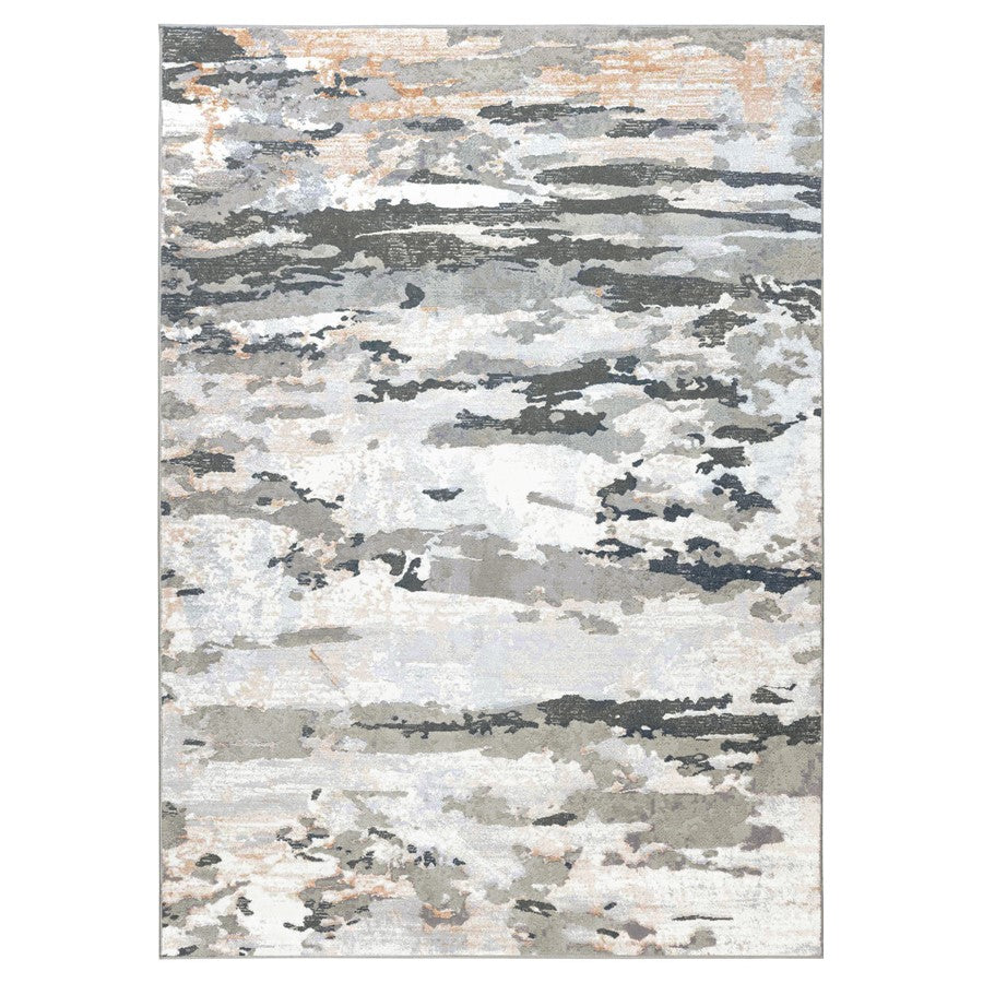 Lavin Rugs U5012 Jasmine 7'10"x10'10" Painterly Rug, Grey Black/Min - U5012-0811