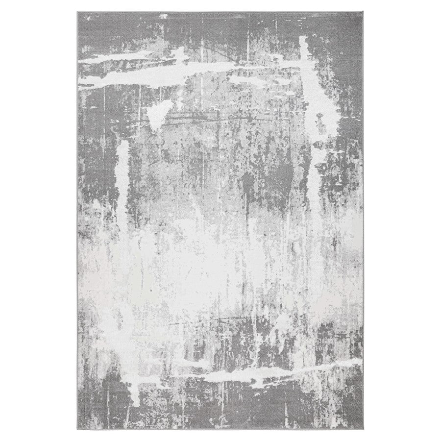 Lavin Rugs U5013 Jasmine 2' x 3' Painterly Rug, Grey Black/Grey - U5013-0203