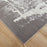 Lavin Rugs U5013 Jasmine 2' x 3' Painterly Rug, Grey Black/Grey