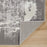 Lavin Rugs U5013 Jasmine 2' x 3' Painterly Rug, Grey Black/Grey