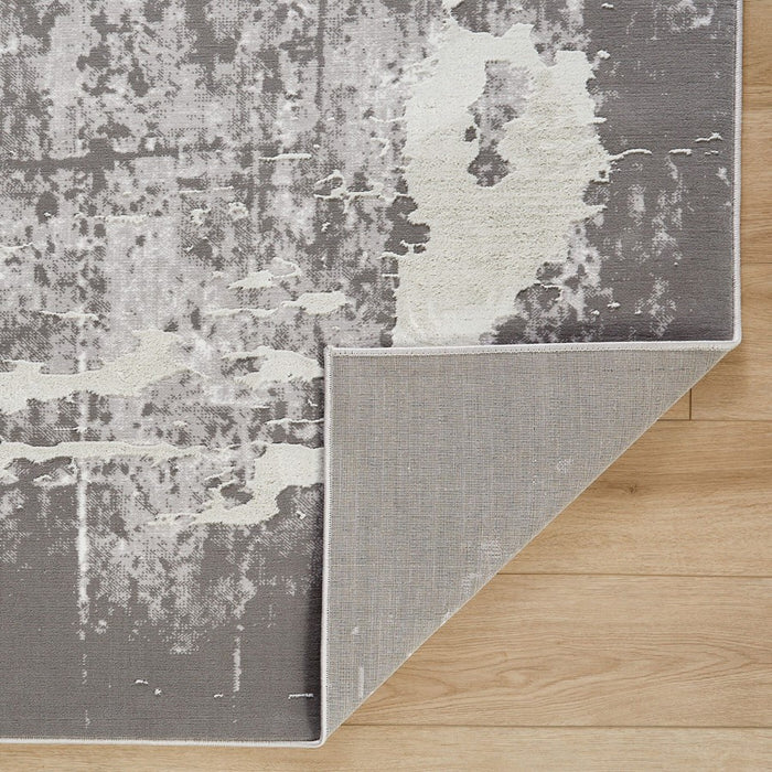 Lavin Rugs U5013 Jasmine 2' x 3' Painterly Rug, Grey Black/Grey