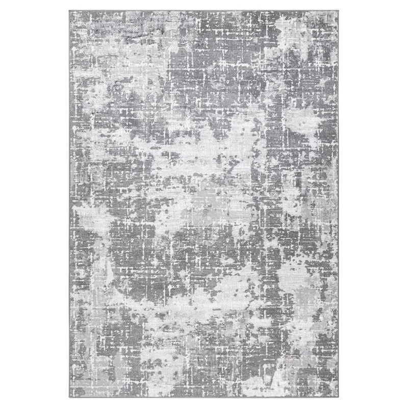 Lavin Rugs U5014 Jasmine 5'3" x 7'6" Painterly Rug, Grey Black/Min - U5014-0507