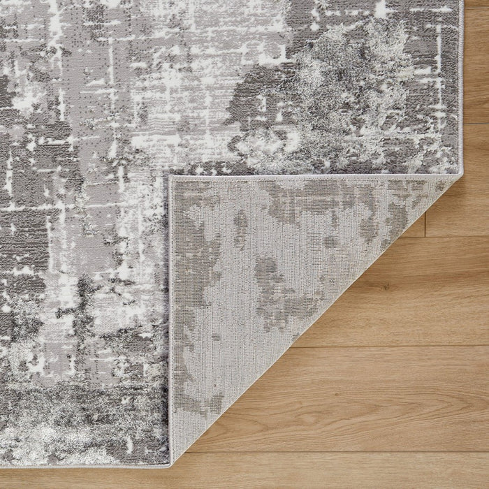 Lavin Rugs U5014 Jasmine 5'3" x 7'6" Painterly Rug, Grey Black/Min