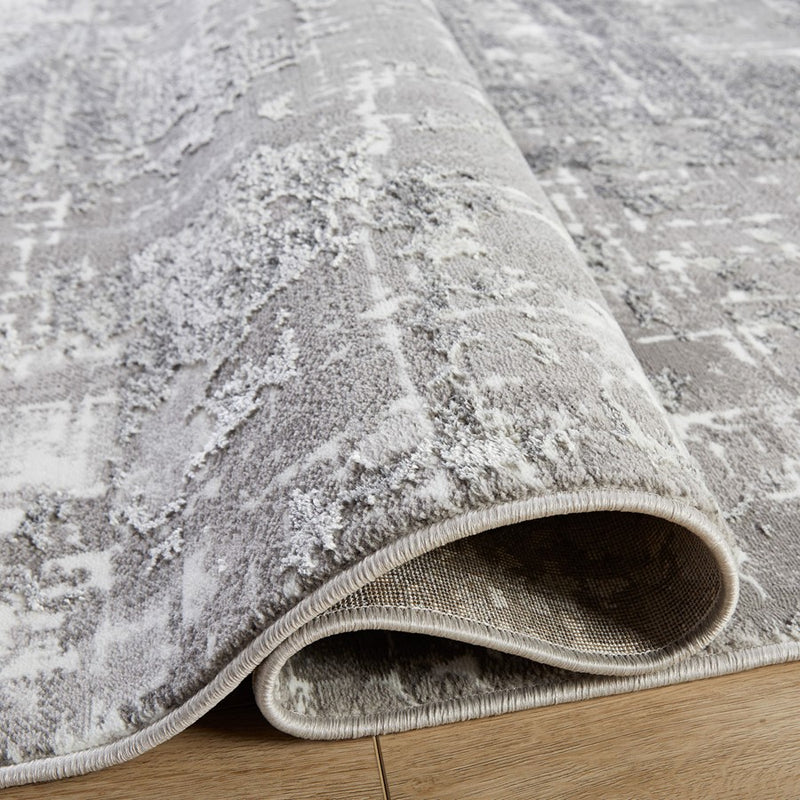 Lavin Rugs U5014 Jasmine 6'7" x 9'6" Painterly Rug, Grey Black/Min