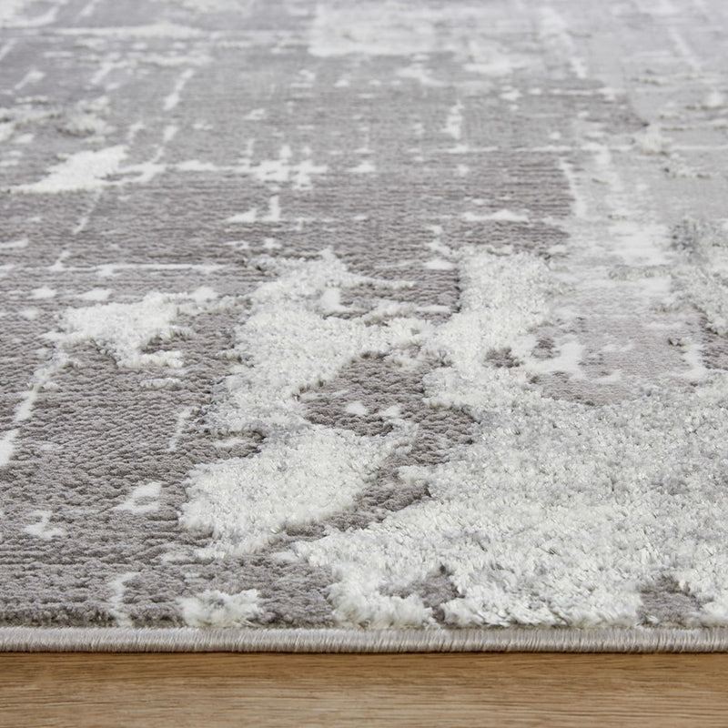 Lavin Rugs U5014 Jasmine 7'10"x10'10" Painterly Rug, Grey Black/Min