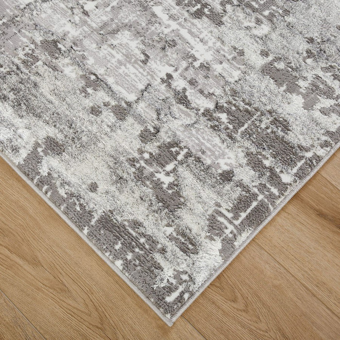 Lavin Rugs U5014 Jasmine 7'10"x10'10" Painterly Rug, Grey Black/Min