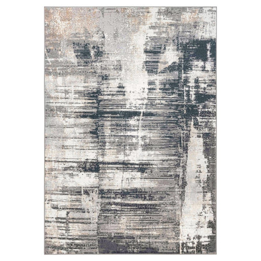 Lavin Rugs U5015 Jasmine 6'7" x 9'6" Painterly Rug, Grey Black/Grey - U5015-0609