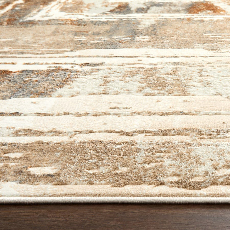 Lavin Rugs U5019 Melet 2' x 3' Geo Rug, Gold Grey/Mineral