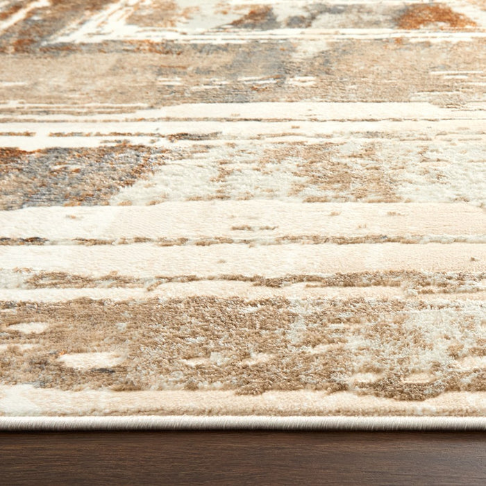 Lavin Rugs U5019 Melet 6'7" x 9'6" Geo Rug, Gold Grey/Mineral