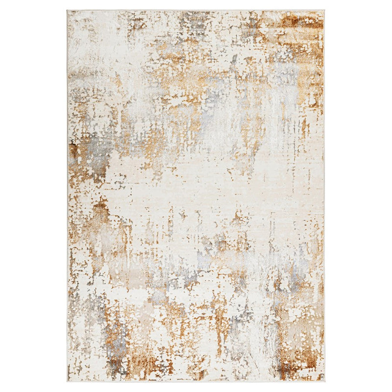 Lavin Rugs U5020 Melet 2' x 3' Painterly Rug, Gold Grey/Mineral - U5020-0203