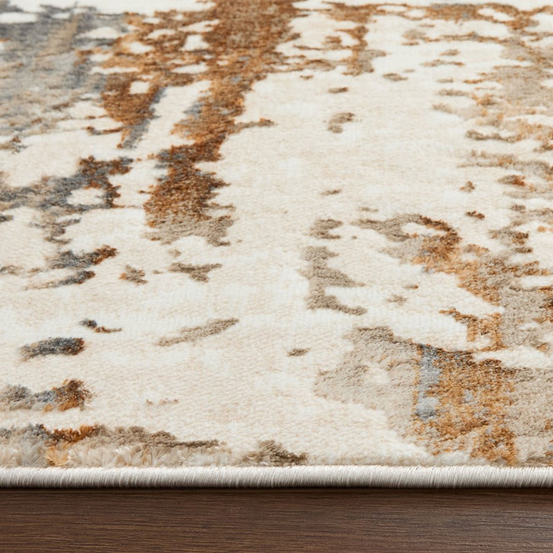 Lavin Rugs U5020 Melet 2' x 3' Painterly Rug, Gold Grey/Mineral