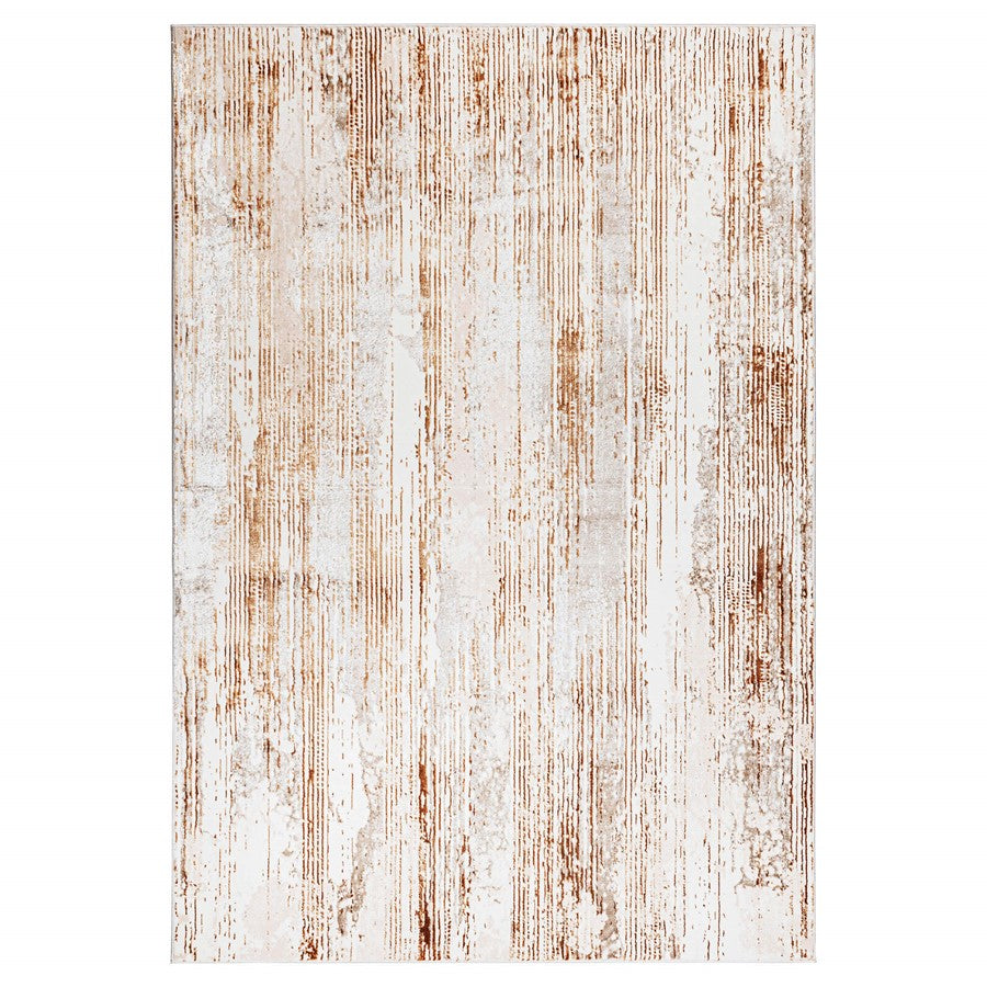 Lavin Rugs U5021 Melet 5'3" x 7'6" Linear Rug, Gold Grey/Gold - U5021-0507