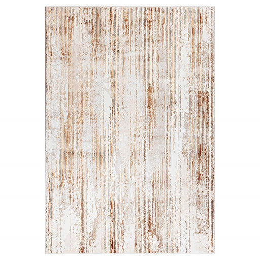 Lavin Rugs U5021 Melet 9'10" x 13'2" Linear Rug, Gold Grey/Gold - U5021-1013