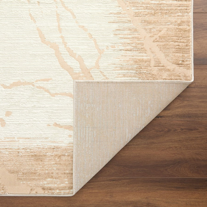 Lavin Rugs U5022 Melet 2' x 3' Striations Rug, Gold Grey/Gold