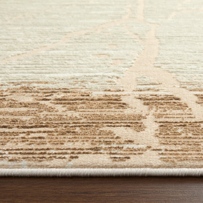 Lavin Rugs U5022 Melet 6'7" x 9'6" Striations Rug, Gold Grey/Gold