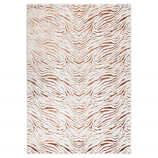 Lavin Rugs U5023 Melet 2' x 3' Marbled Rug, Gold Grey/Gold - U5023-0203