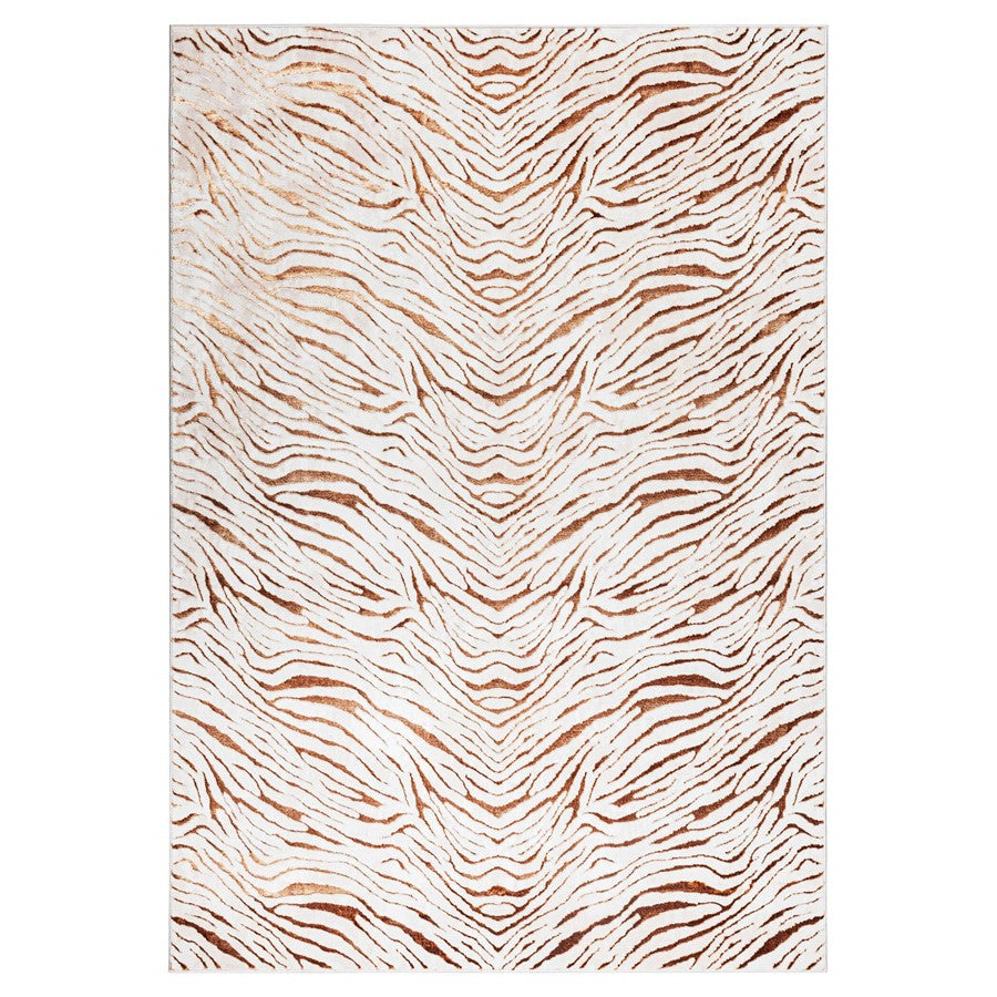 Lavin Rugs U5023 Melet 6'7" x 9'6" Marbled Rug, Gold Grey/Gold - U5023-0609