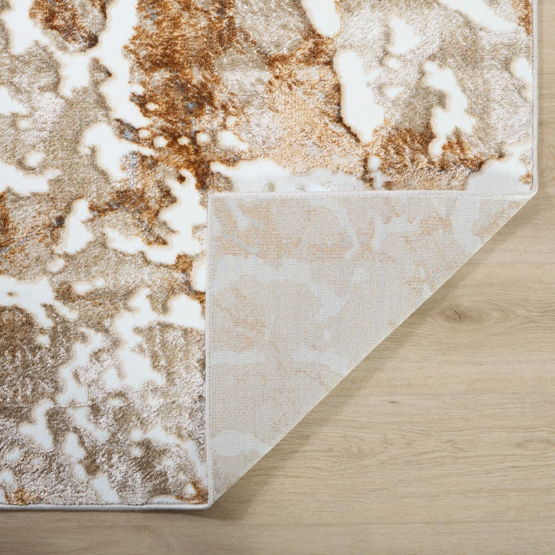 Lavin Rugs U5024 Melet 6'7" x 9'6" Marbled Rug, Gold Grey/Gold