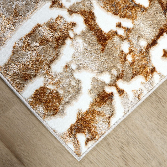 Lavin Rugs U5024 Melet 7'10" x 10'10" Marbled Rug, Gold Grey/Gold