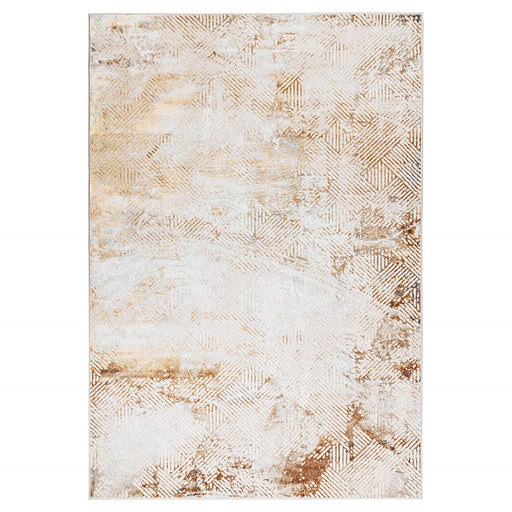 Lavin Rugs U5027 Melet 6'7" x 9'6" Weave Rug, Gold Grey/Gold - U5027-0609