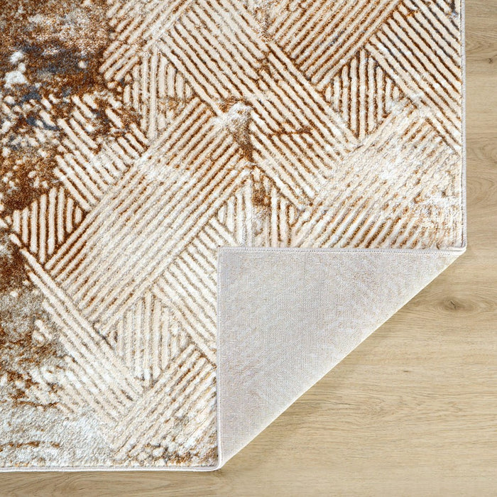 Lavin Rugs U5027 Melet 7'10" x 10'10" Weave Rug, Gold Grey/Gold