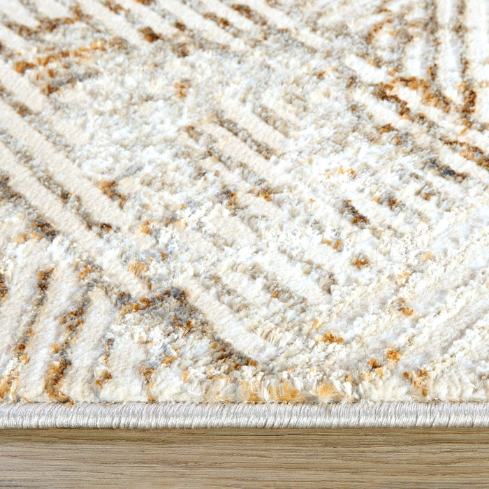 Lavin Rugs U5027 Melet 9'10" x 13'2" Weave Rug, Gold Grey/Gold