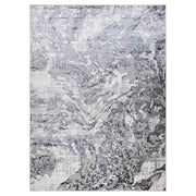 Lavin Rugs U5028 Samira 7'10" x 10'10" Marble Rug, Silver/Blue - U5028-0811