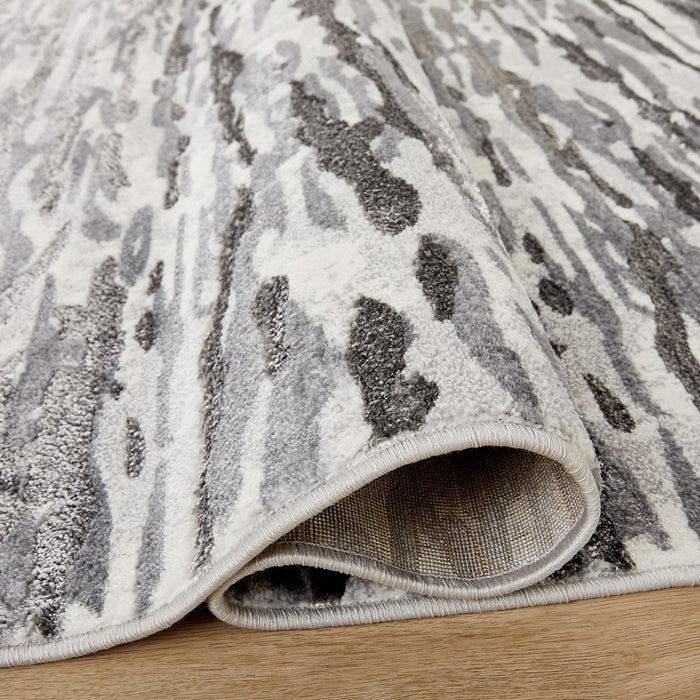 Lavin Rugs U5029 Samira 6'7" x 9'6" Mono Rug, Silver/Blue